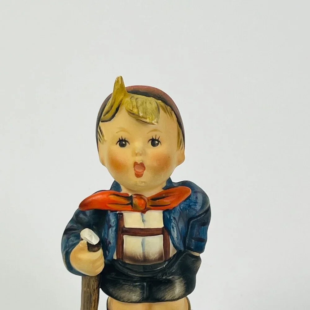Vintage Hummel Little Hiker Boy Figurine W. Germany TMK-3 1960-1963 Hand Painted